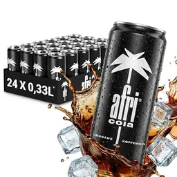 Afri Cola – Cola-Drink in der Dose, 24 x 330 ml – Kultgetränk mit vollem Geschmack und Zucker