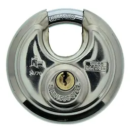 Burg-Wächter Vorhängeschloss, 10 mm Bügelstärke, Edelstahl, mit Schlüssel