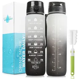 LEHOM 1L BPA-freie Sportflasche - Auslaufsicher für den täglichen Gebrauch