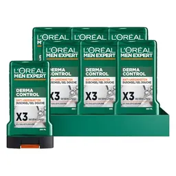 L'Oréal Men Expert Duschgel & Shampoo für Männer, reinigend mit 2% Salicylsäure, 6x250ml