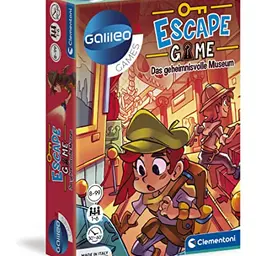 Clementoni Escape Game - Geheimnisvolles Museum - Knobelspiel für die Familie ab 8 Jahren
