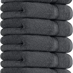 Utopia Handtuch Set - Ultraweiche Baumwolle, 6er Pack (Grau)