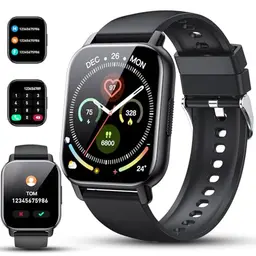 Smartwatch für Herren und Damen - 1,85" HD Touch Fitnessuhr mit Telefonfunktion, 110+ Sportmodi, IP68 wasserdicht