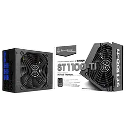SilverStone ST1100-TI 1100W 80 Plus Titanium ATX flüsterleises PC-Netzteil, 100% modular