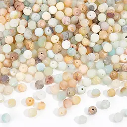 NBEADS 428 Stück 4 mm Natürliche Amazonit Perlen für Armband Halskette Schmuck