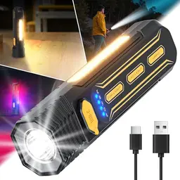 GEARLITE EDC Mini LED Taschenlampe 5000 Lumen, 5 Modi, Aufladbar, IPX4 Wasserdicht, für Outdoor
