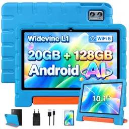 Kinder-Tablet 10,1 Zoll mit Eva-Case – Blau