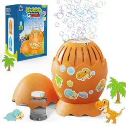 Panacare Dinosaurier Eier Seifenblasenmaschine für Kinder mit LED, 10.000+ Blasen/Min. Geschenk für Geburtstag, Party, Hochzeit