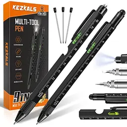KEZKALS Geschenke für Männer, 2er-Pack 9-in-1 Kugelschreiber, Männergeschenke