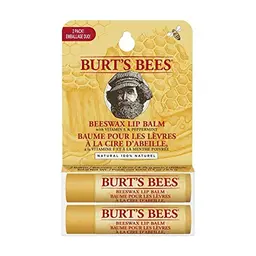 Burt's Bees 100 % natürlicher Lippenbalsam, 2er-Pack, Bienenwachs, 8.5 g