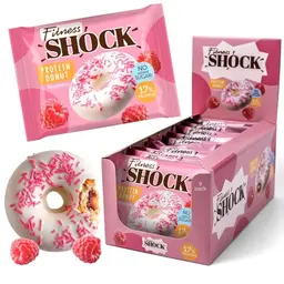 Protein Donut Kekse mit Himbeere, ballaststoffreich, zuckerfrei, 9x70g