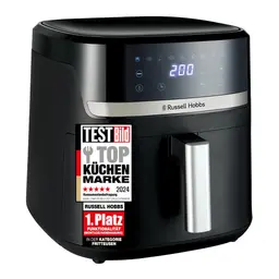 Russell Hobbs Heißluftfritteuse XXL 8,3L Rapid AirFryer, spülmaschinenfest, mit TouchScreen, Grillen, Backen, 9 Programme, ohne Öl, Pizza Ø 26cm