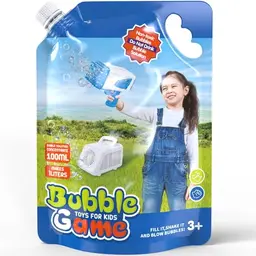 Blubbel 1L Seifenblasenflüssigkeit Nachfüllflasche für Seifenblasenpistole und Maschine