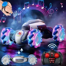 YTKIH 3-in-1 Ferngesteuertes Auto, 2,4 GHz 4WD RC Auto mit Musik und Licht, Geschenk für Jungen und Mädchen ab 6 Jahren