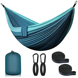 Ultraleichte Hängematte für 2 Personen - Ideal für Camping, Garten und Strand
