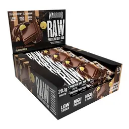 Warrior Raw Protein Riegel Flapjack Doppelte Schokolade - Zuckerarmer Snack für Energie und Sättigung