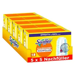 Swiffer Staubmagnet Nachfüllpackung, 25 Tücher für mehr Staub- und Haaraufnahme