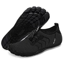 Racqua Schnelltrocknende Wasserschuhe für Herren und Damen – Barfuß Aqua Sport Schuhe Schwarz Größe 37
