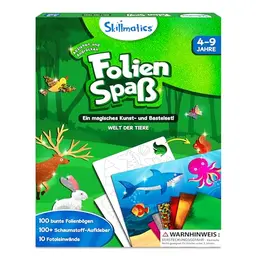 Skillmatics Folienspaß Tiere - Schmutzfreie Kunst für Kinder, Bastelset für 4 bis 9 Jahre