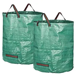 GardenMate 2X Gartensack 272l - Faltbare, robuste Laubsäcke für Gartenabfälle und Rasenschnitt