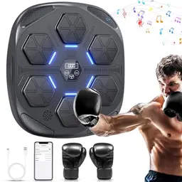 HotHands Musik Boxing Machine - Elektronische Boxmaschine mit Handschuhen für Erwachsene und Kinder, BT-fähig