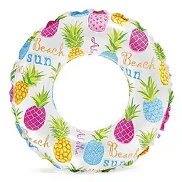 Intex Kinder Schwimmreifen Lively Print - Pink Octopus, Korallenriff & Seestern, 51 cm