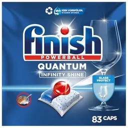 Finish Quantum Infinity Shine Spülmaschinentabs - 83 Geschirrspültabs für strahlenden Glanz