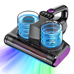 YUFAC Milbensauger für Matratzen mit UV-Licht und HEPA-Filter, 500W, Dunkelgrau