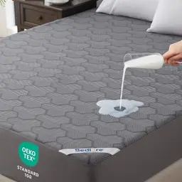 BEDLORE Matratzenauflage 180x200cm, Wasserdicht & Atmungsaktiv, Grau