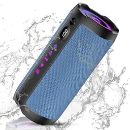 Bluetooth Lautsprecher mit Licht, 30W, 30 Std Akku, IPX7 wasserdicht, ideal für Outdoor, Partys und Reisen