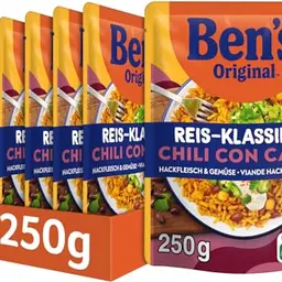 Ben's Original Express-Reis Chili Con Carne mit Hackfleisch & Gemüse 6x250g