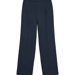 VERO MODA Damen Vmtexas Mw Straight Pant Noos, Navy Blazer, S / 34