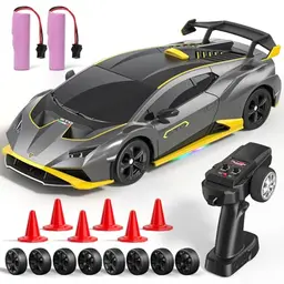 Lamborghini RC Drift Auto 1:24 - Ferngesteuertes Driftspielzeug mit LED, 25KM/H - Für Jungen ab 6 Jahren