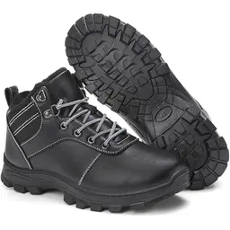 Ricema Winterschuhe Unisex Wasserdicht Rutschfest Warm Gefüttert Schneestiefel Boots Schwarz 38 EU