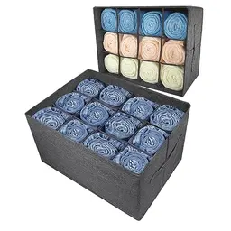 EASEVE Kleiderschrank Organizer - 12 Zellen Aufbewahrungsbox für Kleidung (1 Stück)