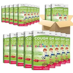 Herbion Kinder-Hustensaft, 150ml, Packung mit 24 Stück