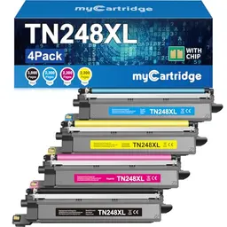 MYCARTRIDGE TN248XL Toner kompatibel mit Brother MFC-L3760CDW, MFC-L3740CDW und DCP-L3560CDW - 4-Pack