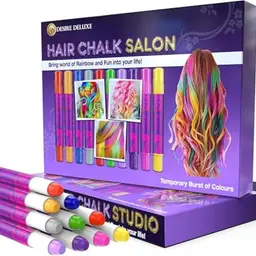 Desire Deluxe Hair Chalk Haarkreide zum Haare Färben, 10 auswaschbare Stifte, Geschenke für Mädchen ab 3 Jahren