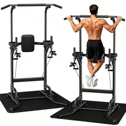 Dskeuzeew Power Tower – Freistehende Klimmzugstange für Krafttraining, belastbar bis 205 kg, geeignet für Home-Gym, keine Bohrung