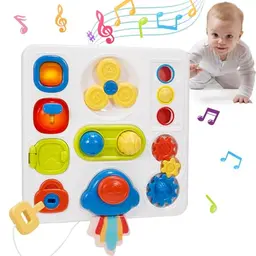 Adeokay Montessori Spielzeug für 1 Jahr - 9 in 1 Motorik- und Sensorikspielzeug, Activity Board