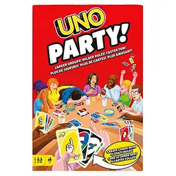 UNO Party - Spannendes Kartenspiel für 6-16 Spieler, ideal für Familien & Freunde