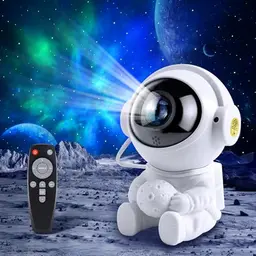 Fokky Astronaut Sternenhimmel Projektor mit LED Nachtlicht und Fernbedienung, 9 Nebelmodi, 2 Sternenmodi und Timer für Kinder und Erwachsene