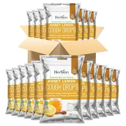 Herbion Naturals Hustenbonbons Honig-Zitronen, zuckerfrei mit Stevia, 25 Lutschtabletten
