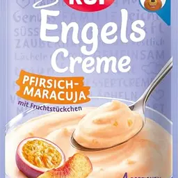 RUF Engels Creme Pfirsich-Maracuja, Dessertpulver für fruchtige Dessertcreme, 4 Portionen