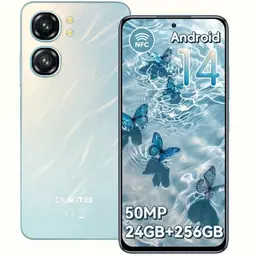 OUKITEL C58 Pro Smartphone - 24GB RAM, 256GB Speicher, 50MP Kamera, 6,7 Zoll 90Hz Display, 5150mAh, Dual SIM, Simlockfrei