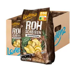 LORENZ Rohscheiben Rosmarin 10 x 120 g vegan