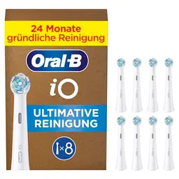 Oral-B iO Aufsteckbürsten – 8er Pack für gründliche Reinigung & Plaqueentfernung