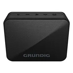GRUNDIG Solo+ Black - Bluetooth Lautsprecher, 30 Meter Reichweite, über 20 Std. Spielzeit, Spritzwassergeschützt, Schwarz