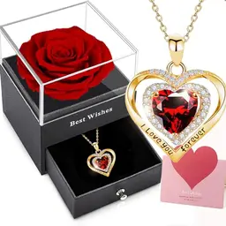 Willuck Ewige Rose - Geschenke für Frauen, Konservierte Blume in Geschenkbox für Geburtstage, Valentinstag und Muttertag