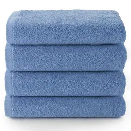 Top Towel Plus Badetücher 4 Gesichts- oder Bidethandtücher 30x50 cm 100% Baumwolle Lavendel